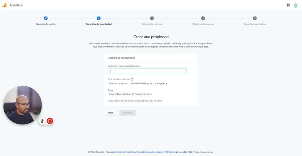 Como crear una propiedad en Google Analytics 4 Como crear una cuenta en Google Analytics 4