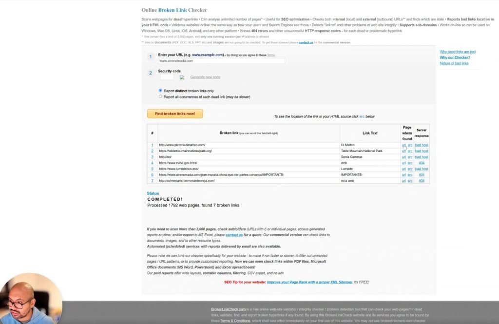 Como detectar enlaces rotos en tu web